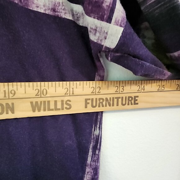 Q’Neel Women Abstract Printed A-Line Tunic, Plum/Ochre Sz 6 Viscose Blend Casual - Picture 11 of 15